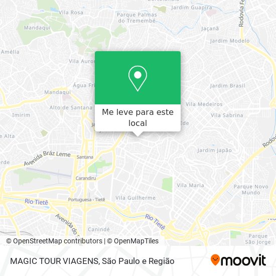 MAGIC TOUR VIAGENS mapa