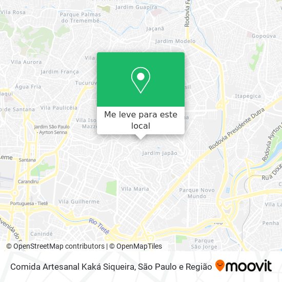 Comida Artesanal Kaká Siqueira mapa