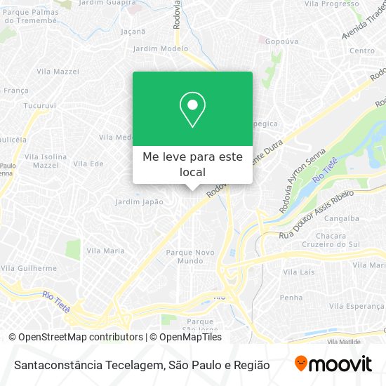 Santaconstância Tecelagem mapa