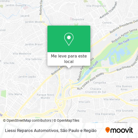 Liessi Reparos Automotivos mapa