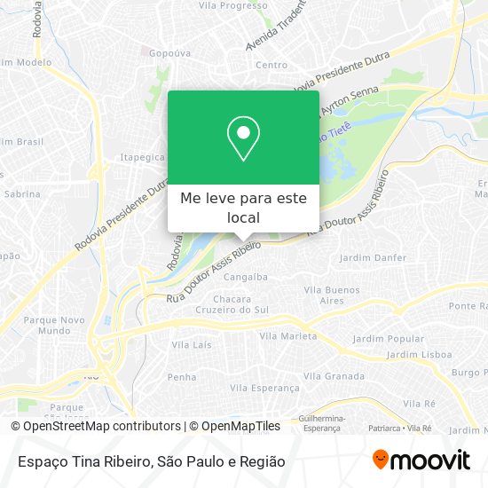 Espaço Tina Ribeiro mapa