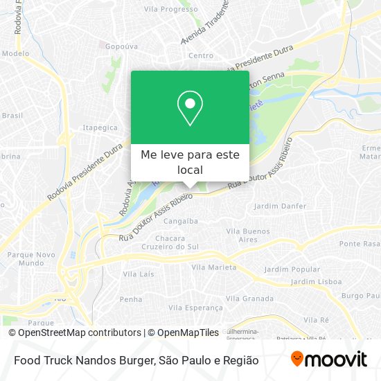 Food Truck Nandos Burger mapa