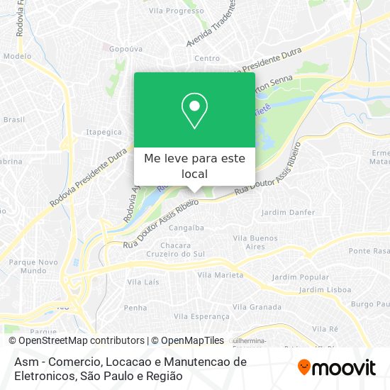 Asm - Comercio, Locacao e Manutencao de Eletronicos mapa