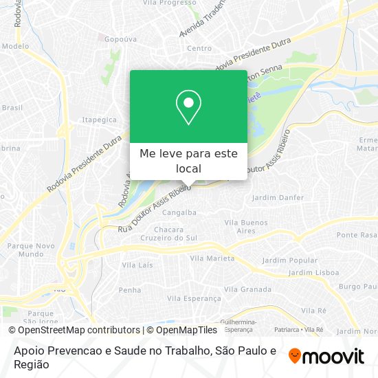 Apoio Prevencao e Saude no Trabalho mapa