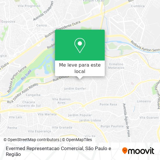 Evermed Representacao Comercial mapa