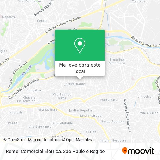 Rentel Comercial Eletrica mapa