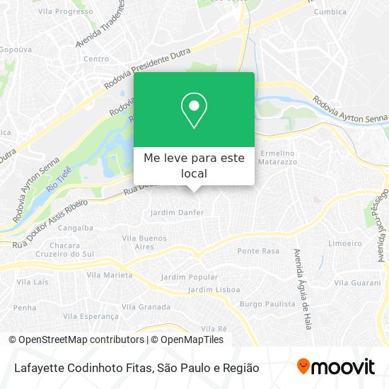 Lafayette Codinhoto Fitas mapa
