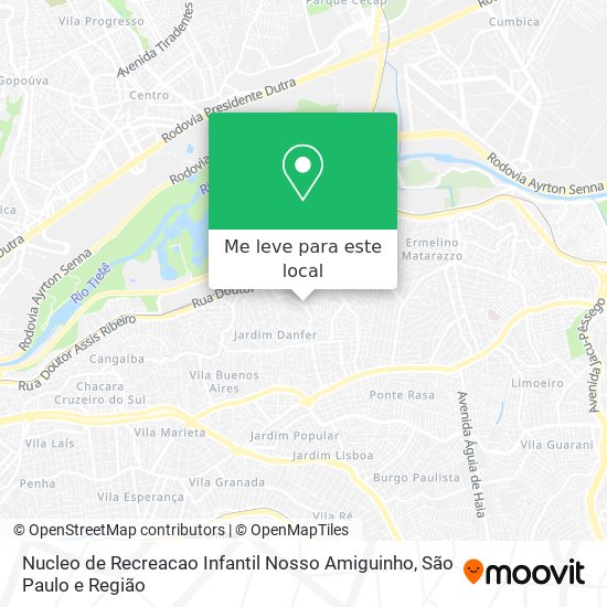 Nucleo de Recreacao Infantil Nosso Amiguinho mapa