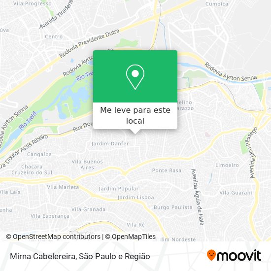 Mirna Cabelereira mapa