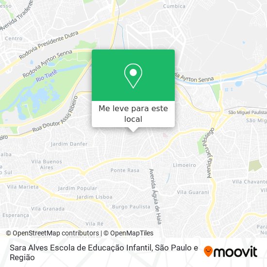 Sara Alves Escola de Educação Infantil mapa