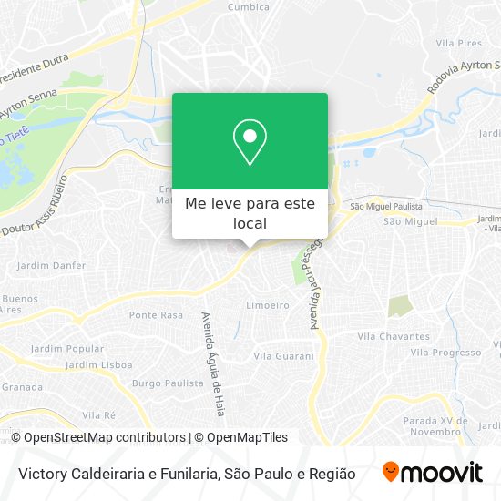 Victory Caldeiraria e Funilaria mapa
