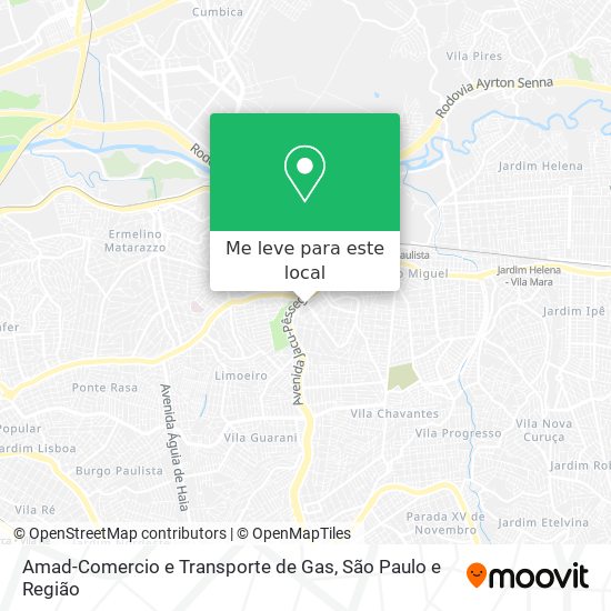 Amad-Comercio e Transporte de Gas mapa