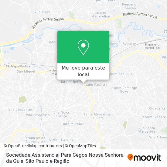 Sociedade Assistencial Para Cegos Nossa Senhora da Guia mapa