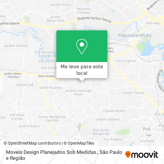 Moveis Design Planejados Sob Medidas. mapa