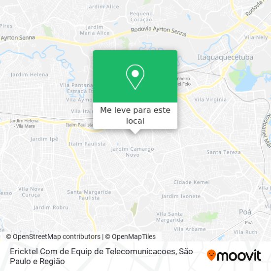 Ericktel Com de Equip de Telecomunicacoes mapa