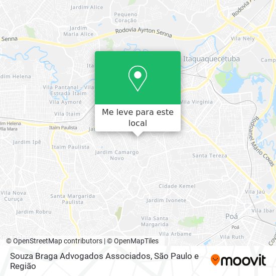 Souza Braga Advogados Associados mapa