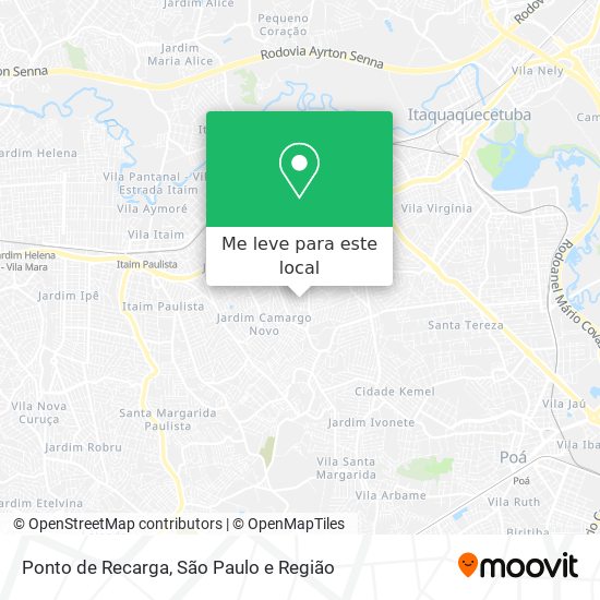 Ponto de Recarga mapa