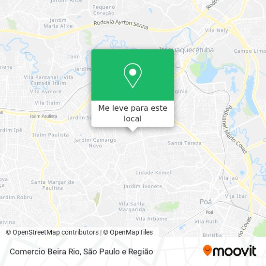 Comercio Beira Rio mapa