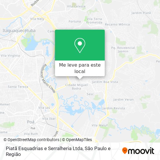 Piatã Esquadrias e Serralheria Ltda mapa