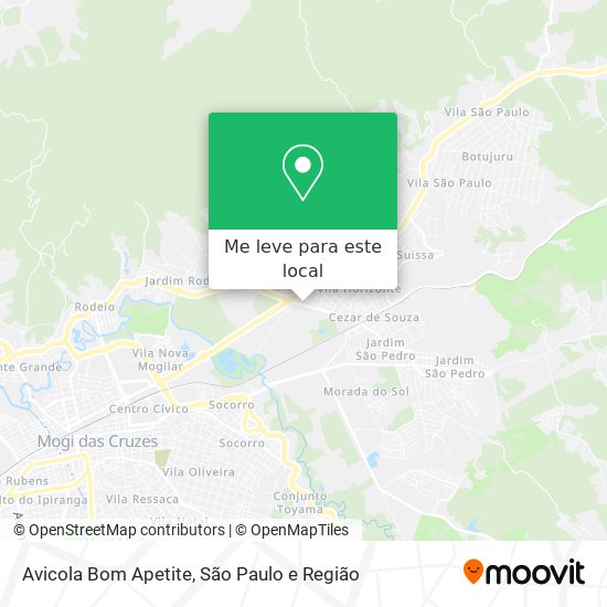 Avicola Bom Apetite mapa
