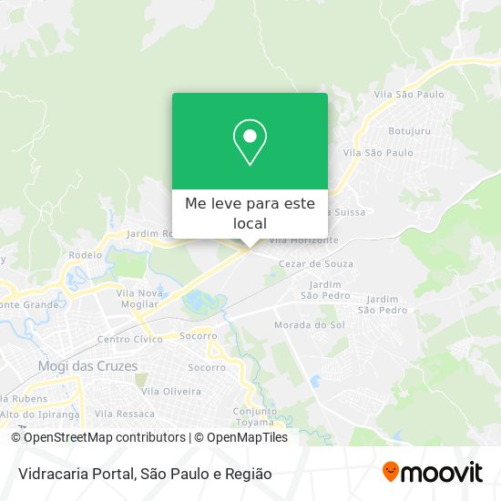 Vidracaria Portal mapa