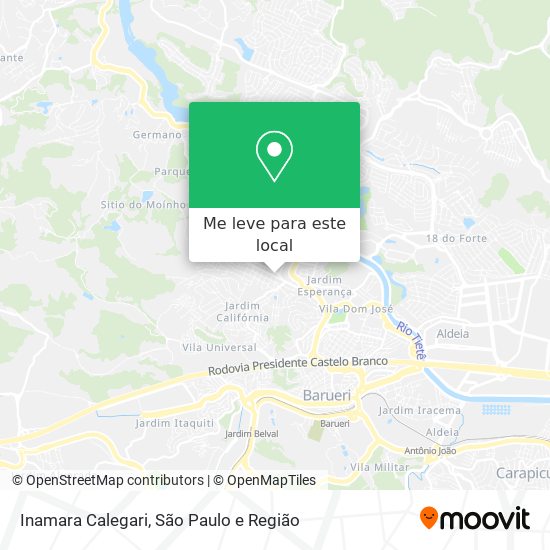 Inamara Calegari mapa