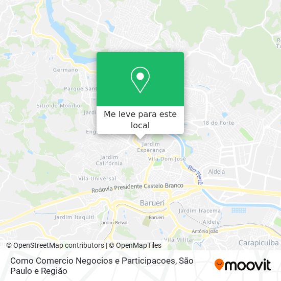 Como Comercio Negocios e Participacoes mapa