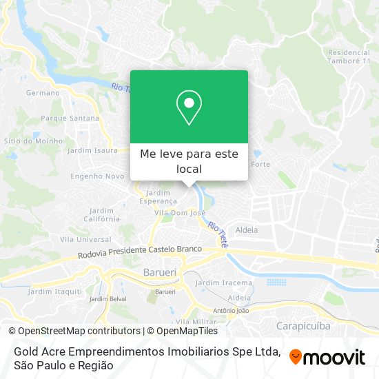 Gold Acre Empreendimentos Imobiliarios Spe Ltda mapa