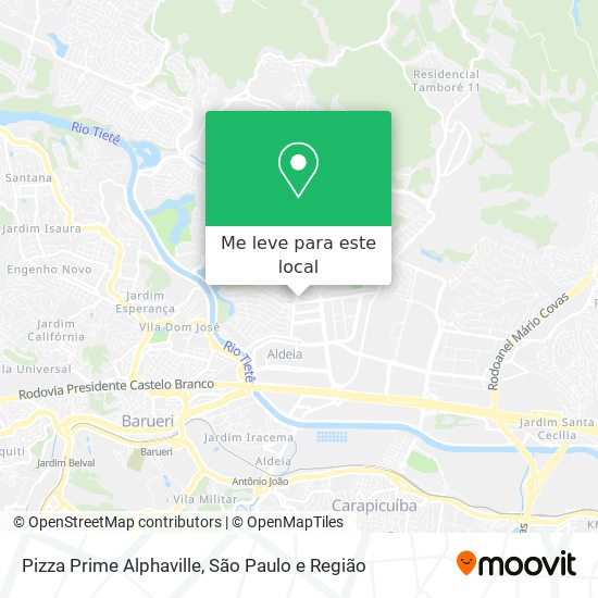Pizza Prime Alphaville mapa