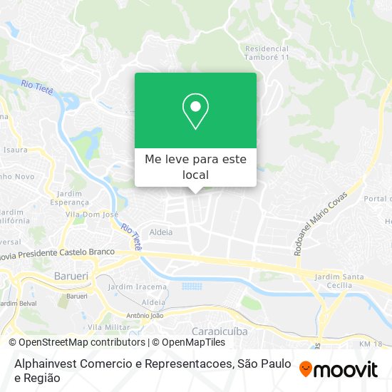 Alphainvest Comercio e Representacoes mapa