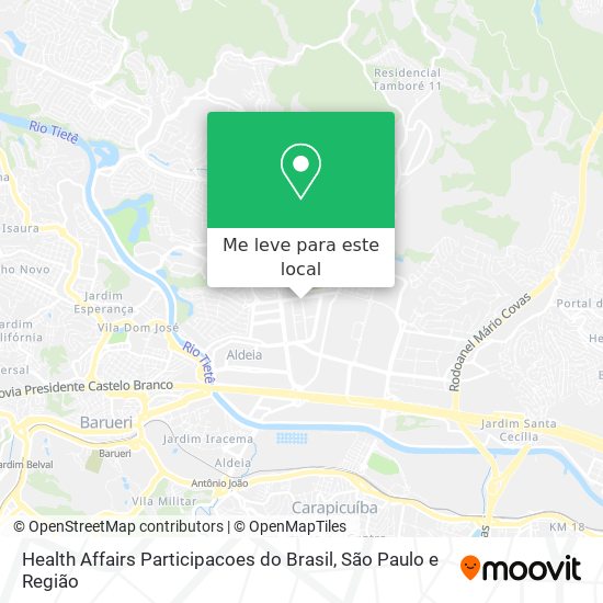 Health Affairs Participacoes do Brasil mapa