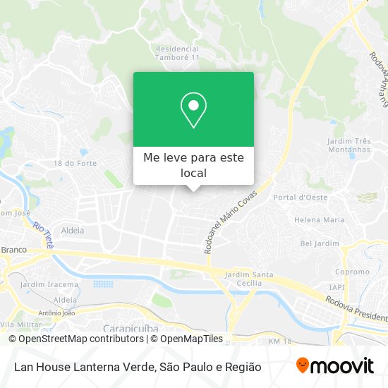 Lan House Lanterna Verde mapa