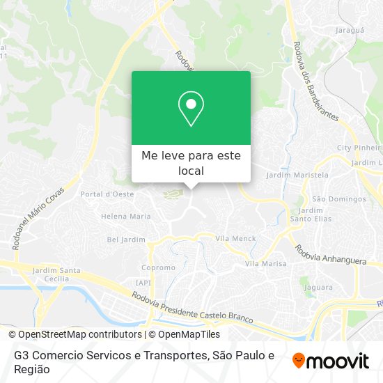 G3 Comercio Servicos e Transportes mapa