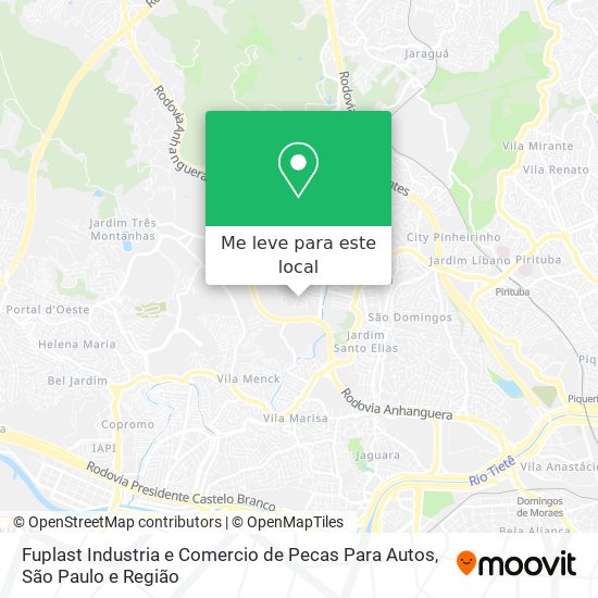 Fuplast Industria e Comercio de Pecas Para Autos mapa