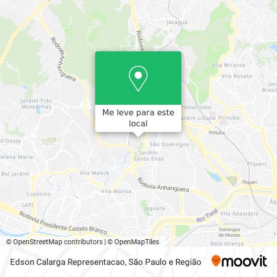 Edson Calarga Representacao mapa