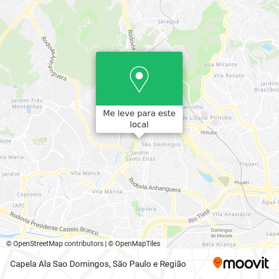 Capela Ala Sao Domingos mapa