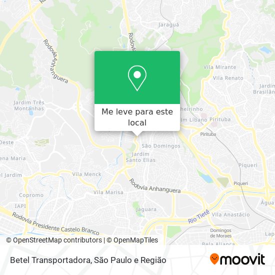 Betel Transportadora mapa