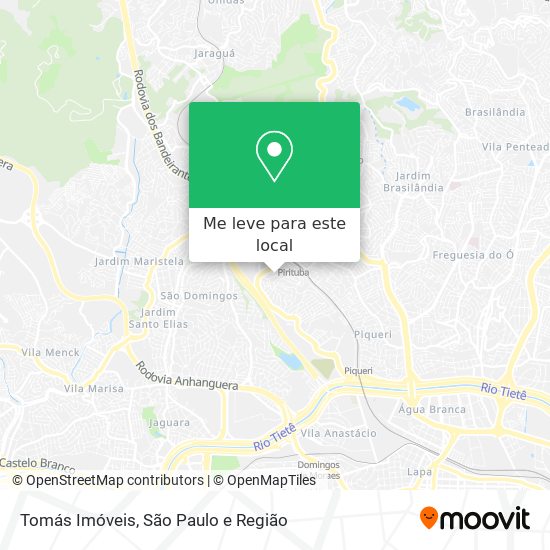 Tomás Imóveis mapa