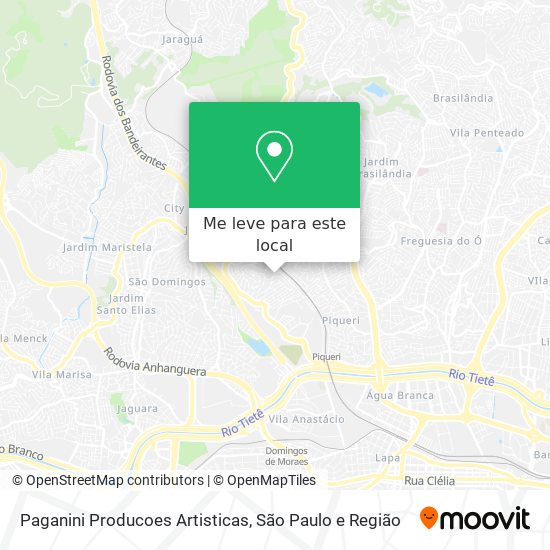 Paganini Producoes Artisticas mapa