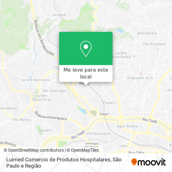 Luimed Comercio de Produtos Hospitalares mapa