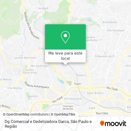 Dg Comercial e Dedetizadora Garca mapa