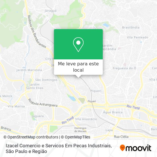 Izacel Comercio e Servicos Em Pecas Industriais mapa