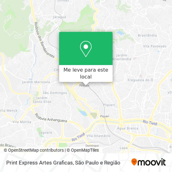 Print Express Artes Graficas mapa