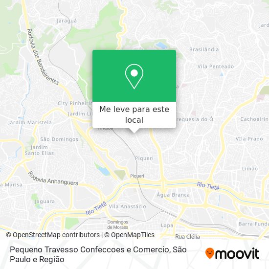 Pequeno Travesso Confeccoes e Comercio mapa