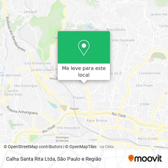 Calha Santa Rita Ltda mapa