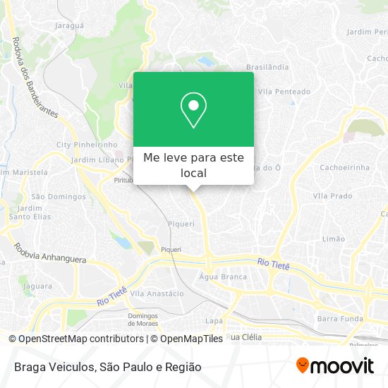 Braga Veiculos mapa