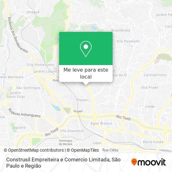 Construsil Empreiteira e Comercio Limitada mapa