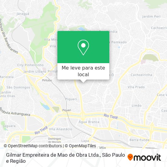 Gilmar Empreiteira de Mao de Obra Ltda. mapa