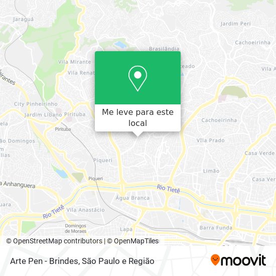 Arte Pen - Brindes mapa