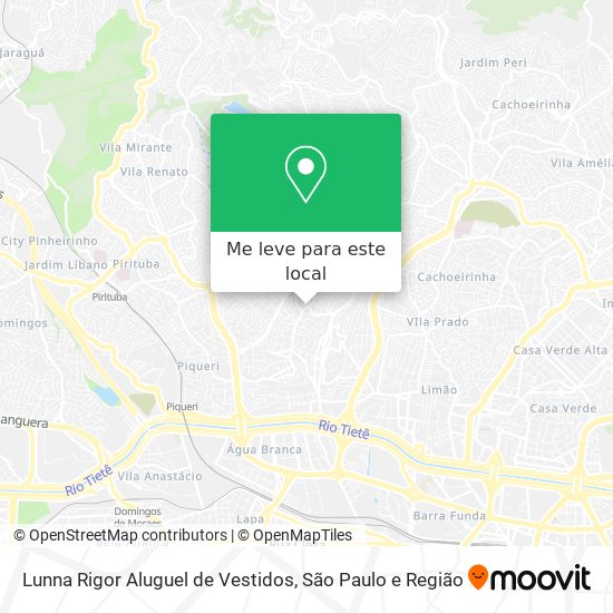 Lunna Rigor Aluguel de Vestidos mapa
